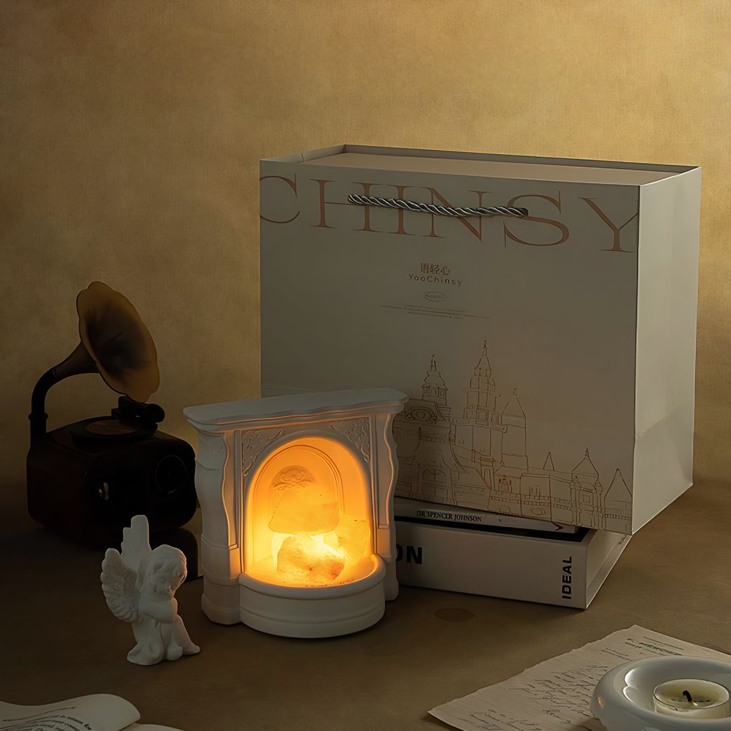 Aroma Stone Diffuser Fireplace