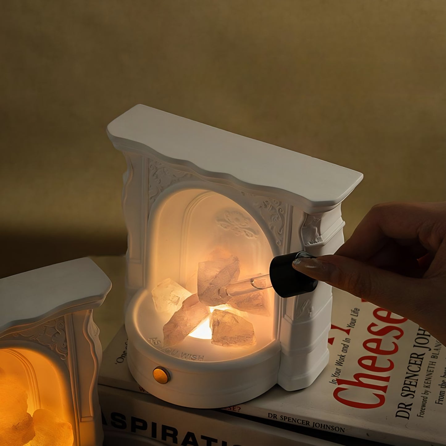 Aroma Stone Diffuser Fireplace