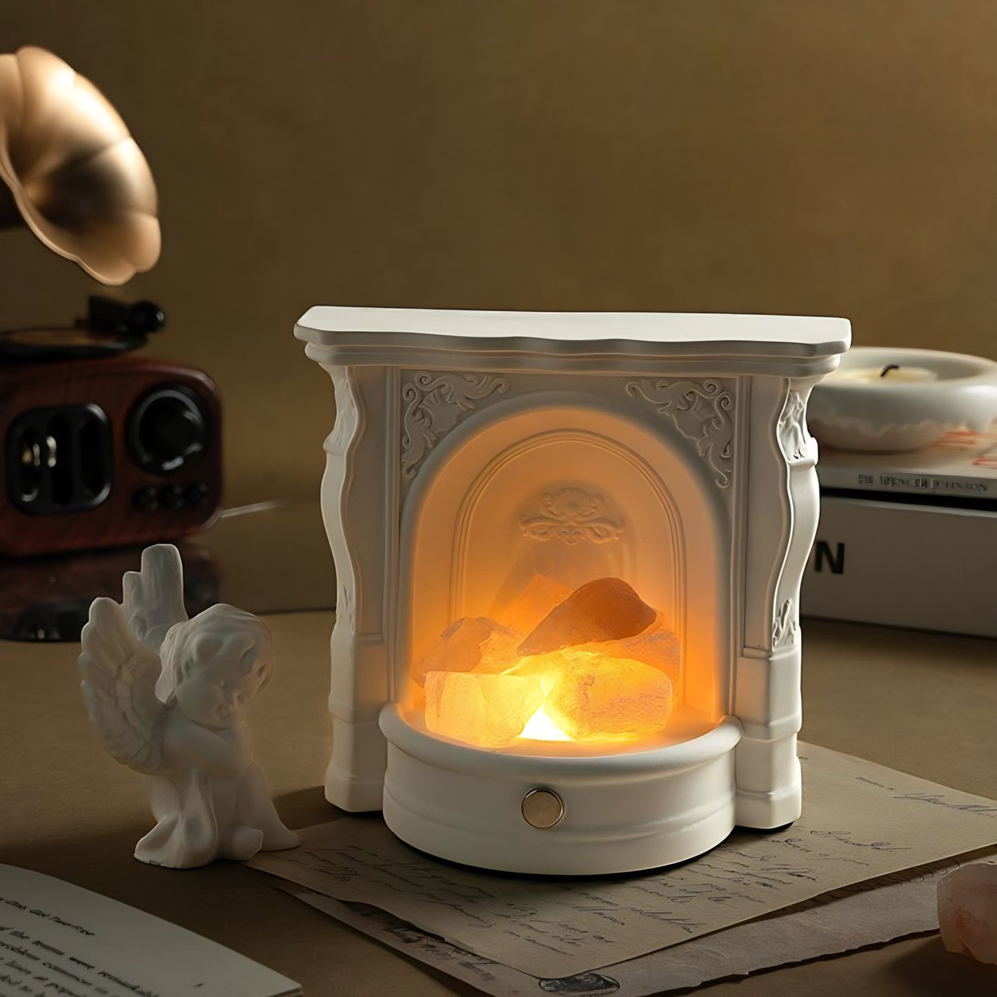 Aroma Stone Diffuser Fireplace