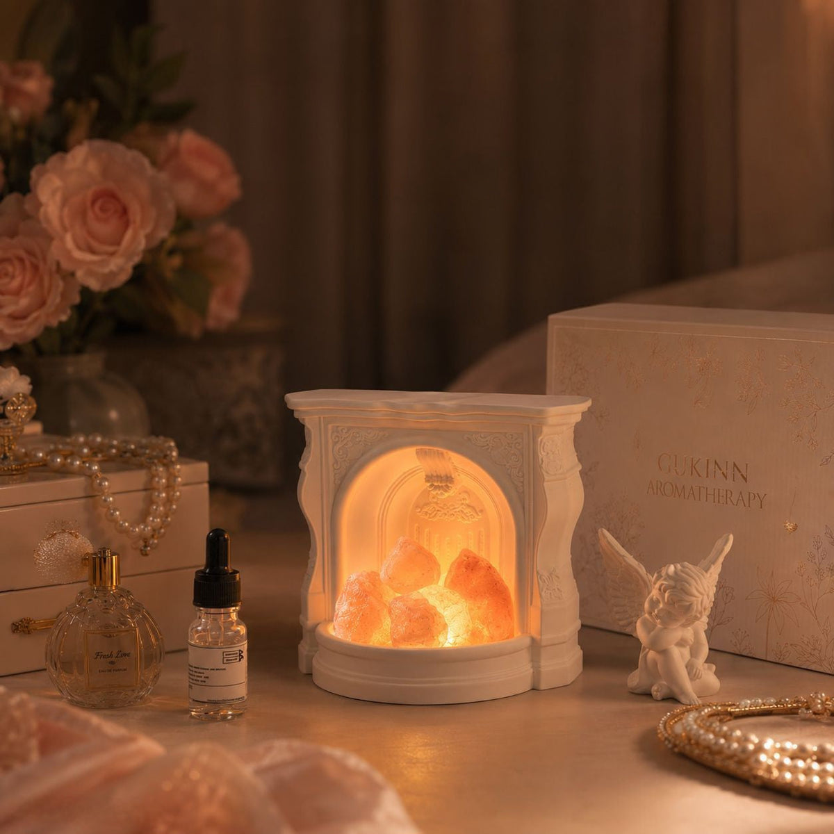 Aroma Stone Diffuser Fireplace