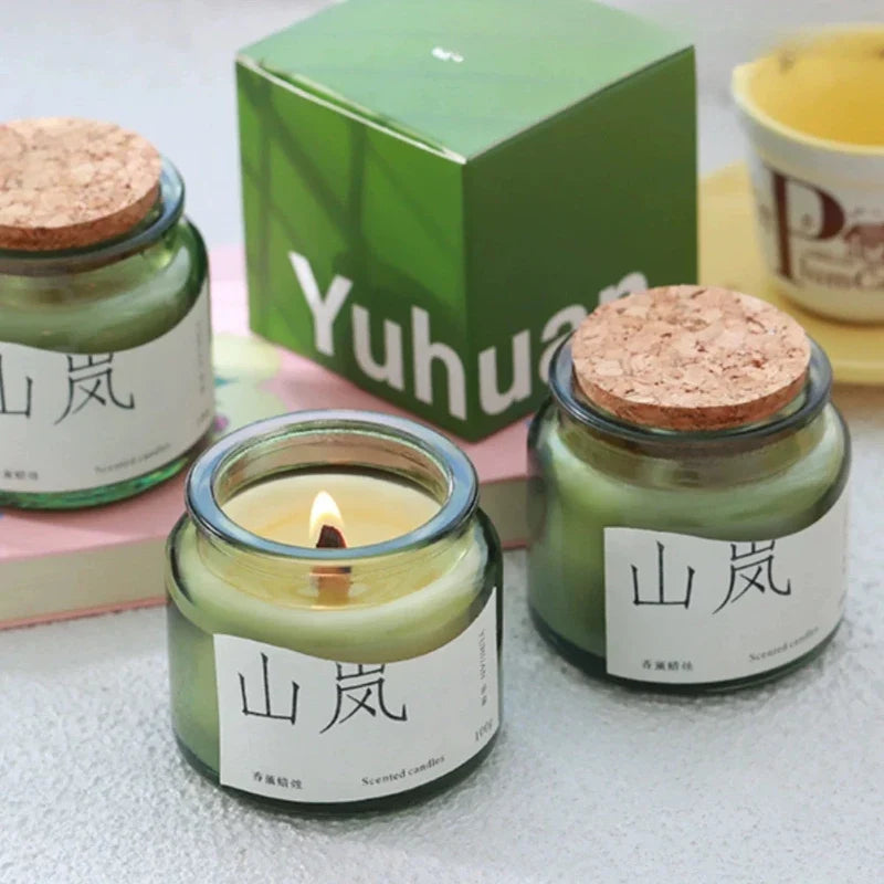 Aromatherapy Cup Scented Candle - Handmade Soy Wax Luxury Essential Oil Jar Candle for Home & Bedroom