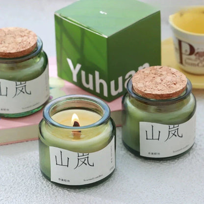 Aromatherapy Cup Scented Candle - Handmade Soy Wax Luxury Essential Oil Jar Candle for Home & Bedroom
