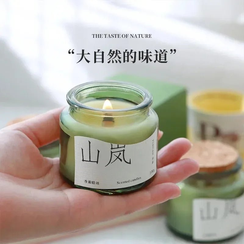 Aromatherapy Cup Scented Candle - Handmade Soy Wax Luxury Essential Oil Jar Candle for Home & Bedroom