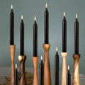 Black Ritual Chime Candles (12-Pack)