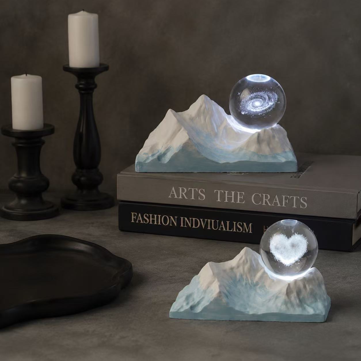Diffuser Stone Aromatherapy Crystal Ore Light