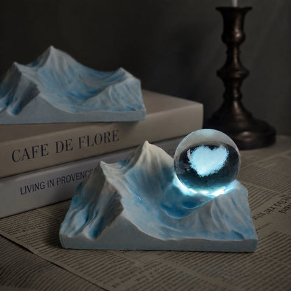 Diffuser Stone Aromatherapy Crystal Ore Light