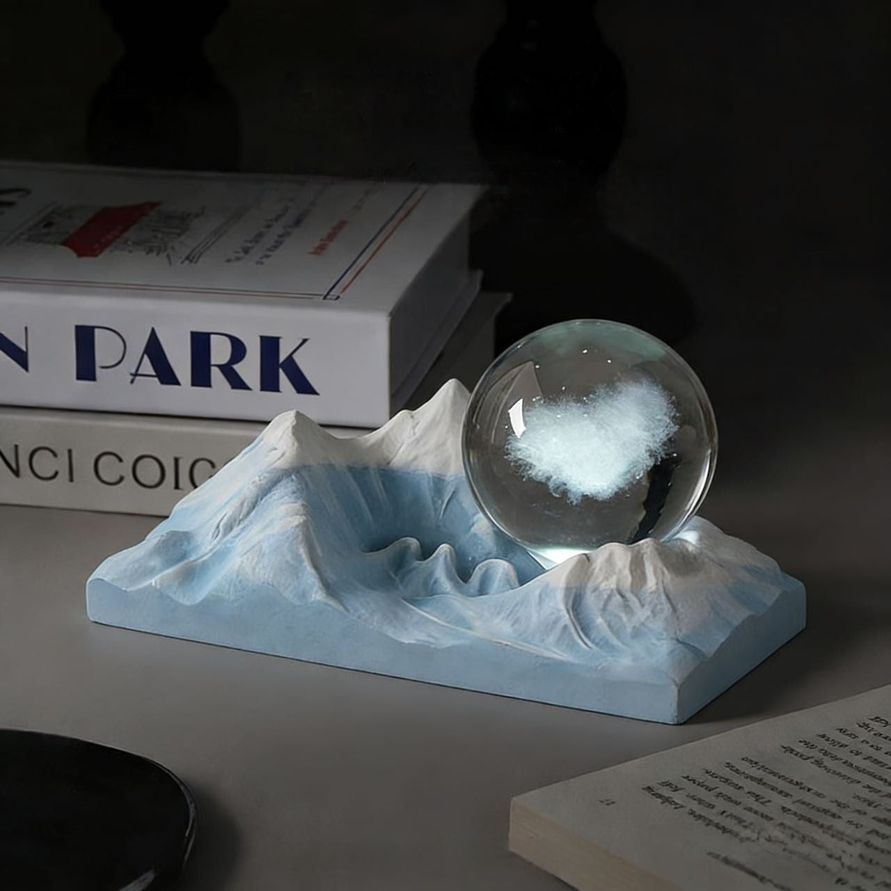 Diffuser Stone Aromatherapy Crystal Ore Light