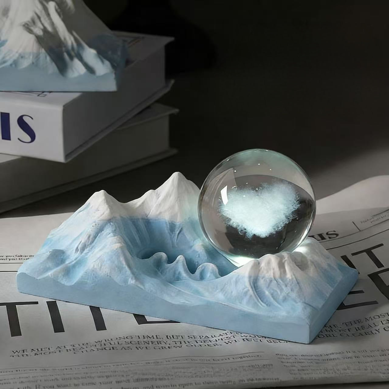 Diffuser Stone Aromatherapy Crystal Ore Light