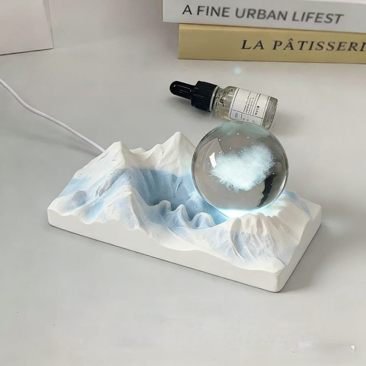 Diffuser Stone Aromatherapy Crystal Ore Light