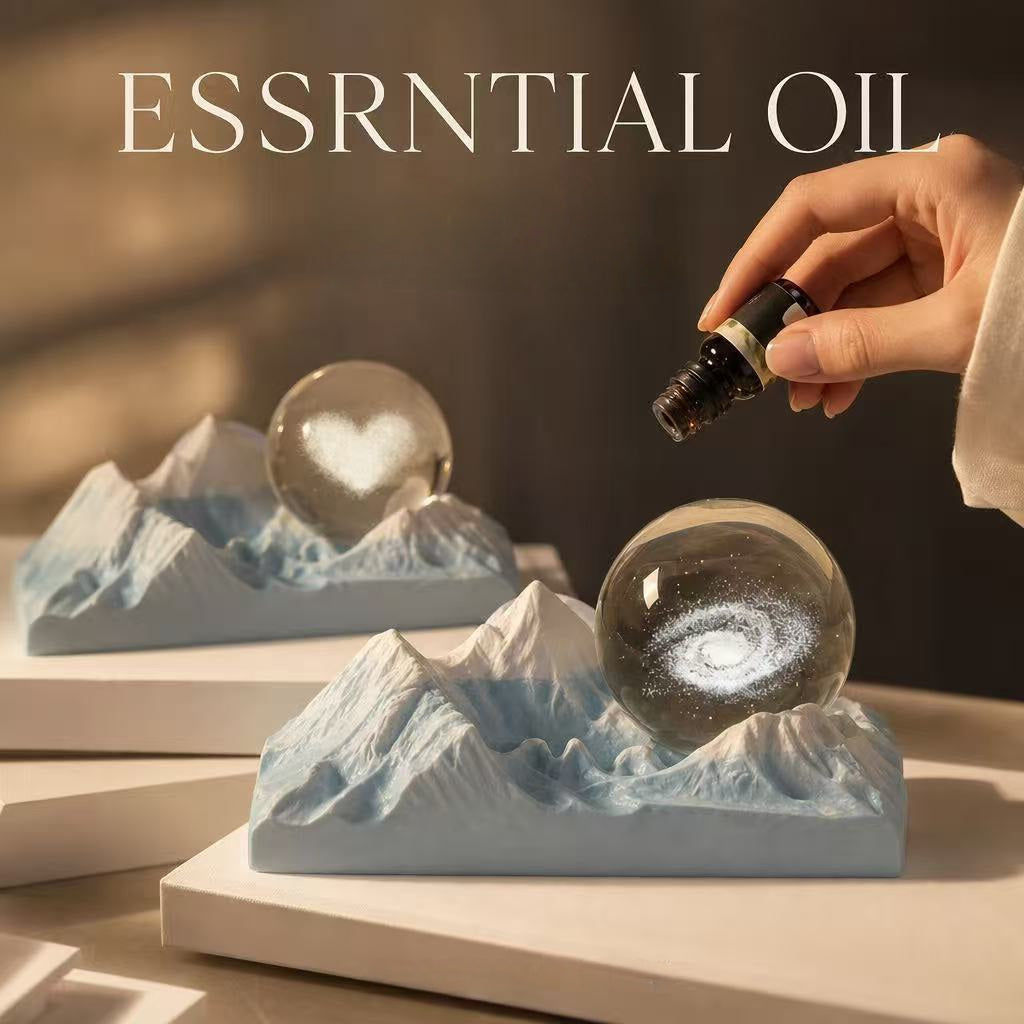 Diffuser Stone Aromatherapy Crystal Ore Light