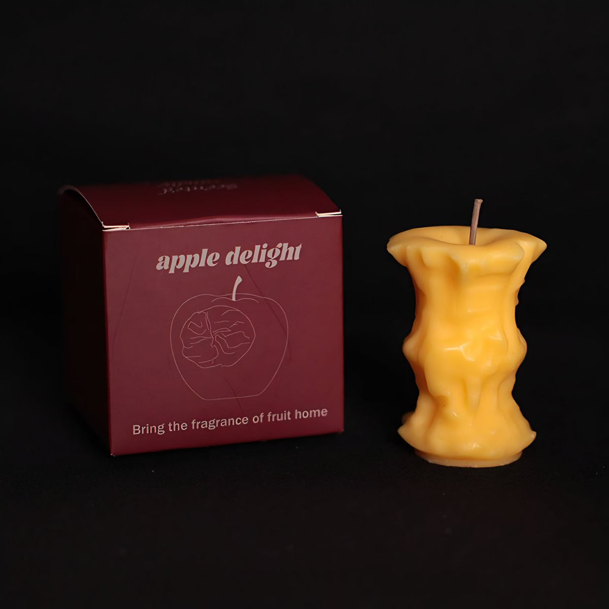 Bited Apple Candle