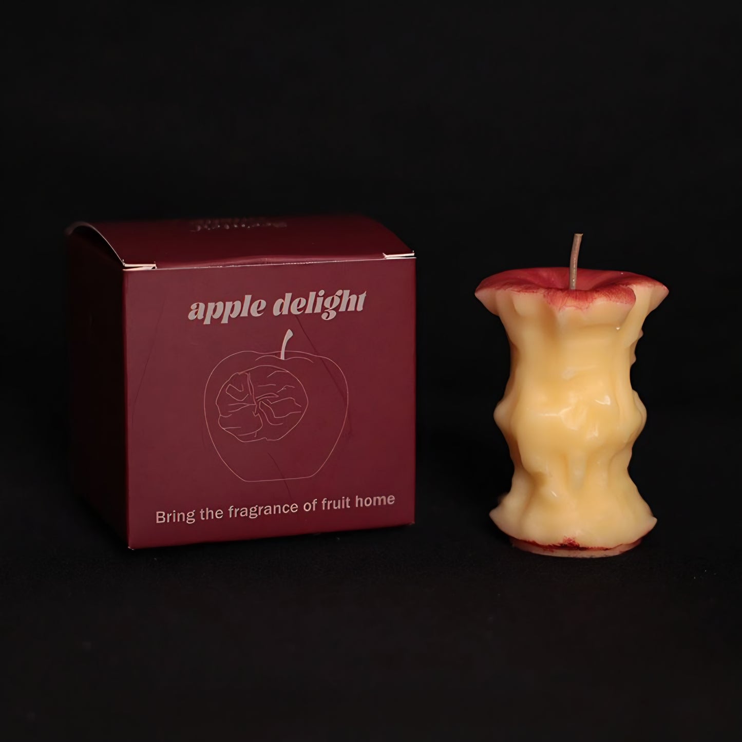 Bited Apple Candle