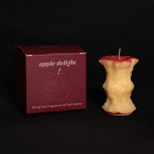 Bited Apple Candle