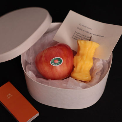Bited Apple Candle