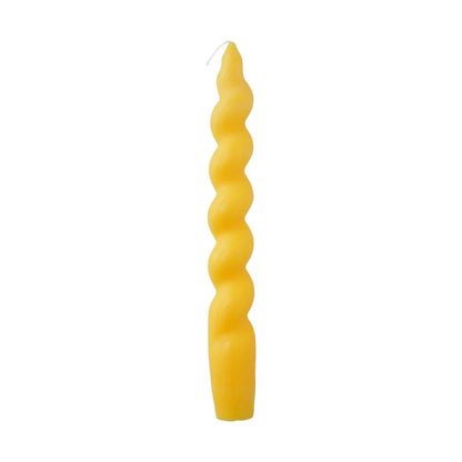 Handmade Spiral Long Stem Scented Candle - Soy Blend Geometric Twist Taper Dinner Stick Candle
