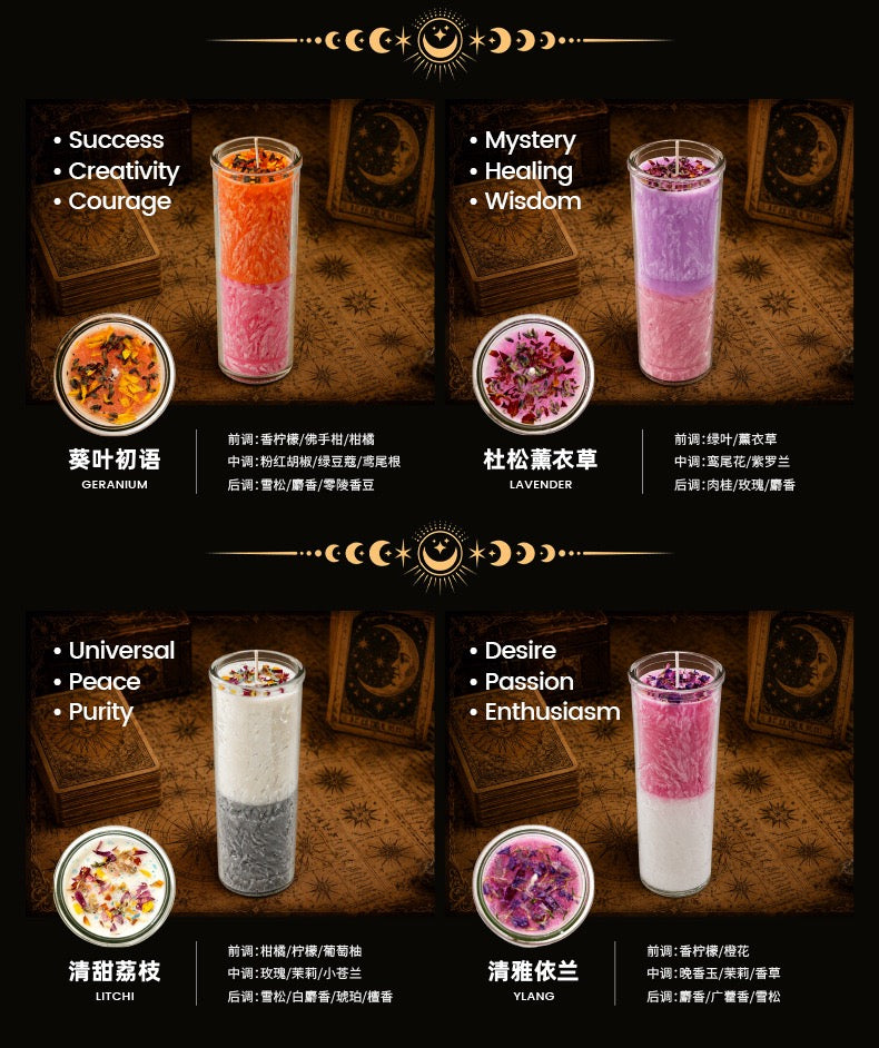 Ice Flower Magic Candle