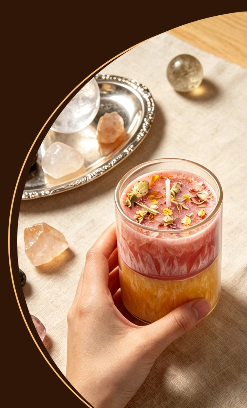 Ice Flower Magic Candle