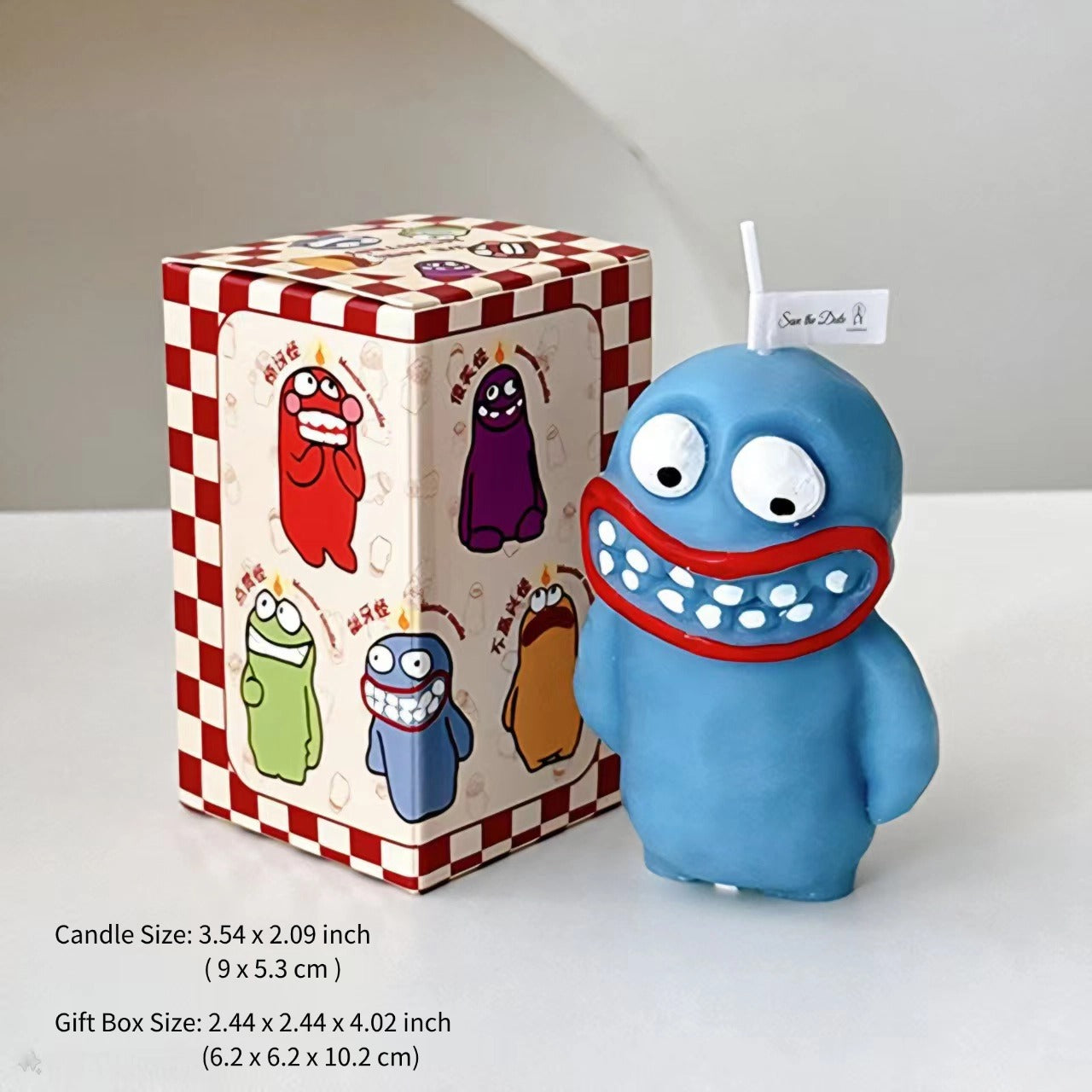Earthlings Monster Scented Art Candle - Cute Quirky Character Handmade Aromatherapy Candle