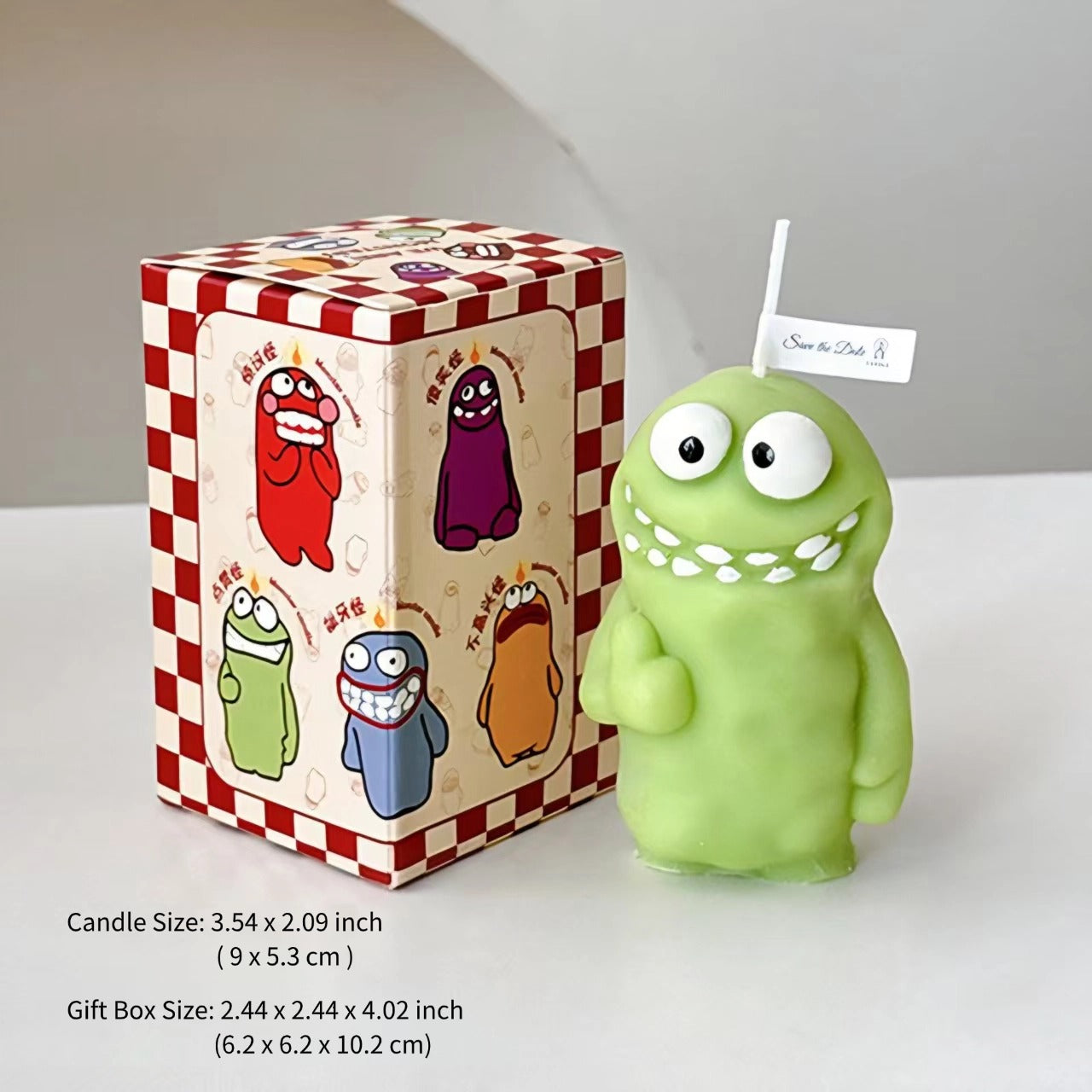 Earthlings Monster Scented Art Candle - Cute Quirky Character Handmade Aromatherapy Candle