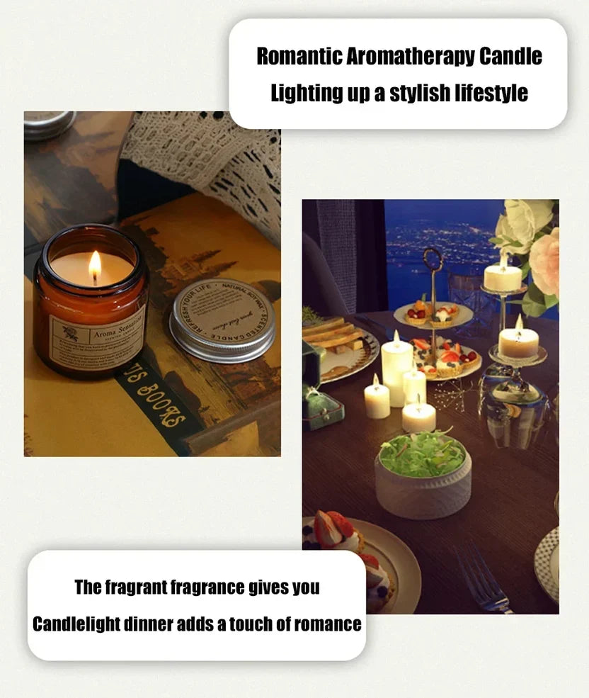 Premium Soy Wax Apothecary Jar Candle - Handmade Scented Clear Glass Cup Candle (Designer Fragrances)