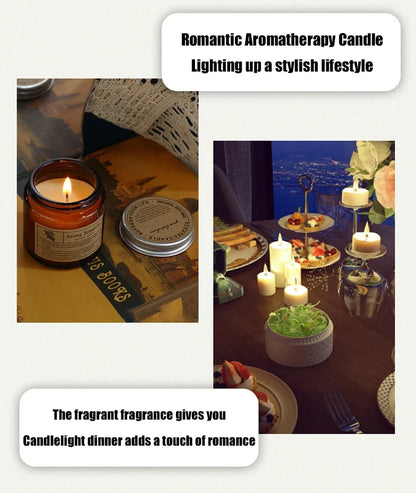 Premium Soy Wax Apothecary Jar Candle - Handmade Scented Clear Glass Cup Candle (Designer Fragrances)