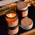 Premium Soy Wax Apothecary Jar Candle - Handmade Scented Clear Glass Cup Candle (Designer Fragrances)