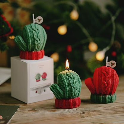 Christmas Glove 3D Scented Candle - Handmade Soy Wax Winter Mitten Sculptural Holiday Candle (1, 2 & 3 Pack)