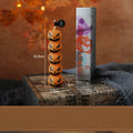 Gothic Halloween Long Stick Scented Candles - Handmade Soy Wax Spooky Skeleton Pumpkin Dinner Taper (1-Pc Single)