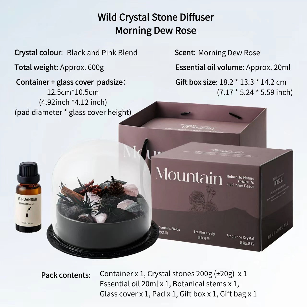 Wild Crystal Stone Diffuser Gift Box